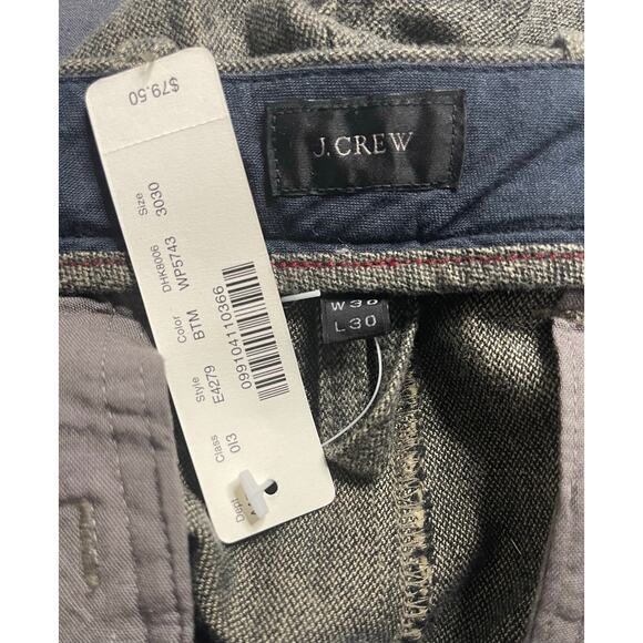 J.CREW Gray 484 Slim-Fit Pants Cotton Tweed Trousers - Picture 6 of 9